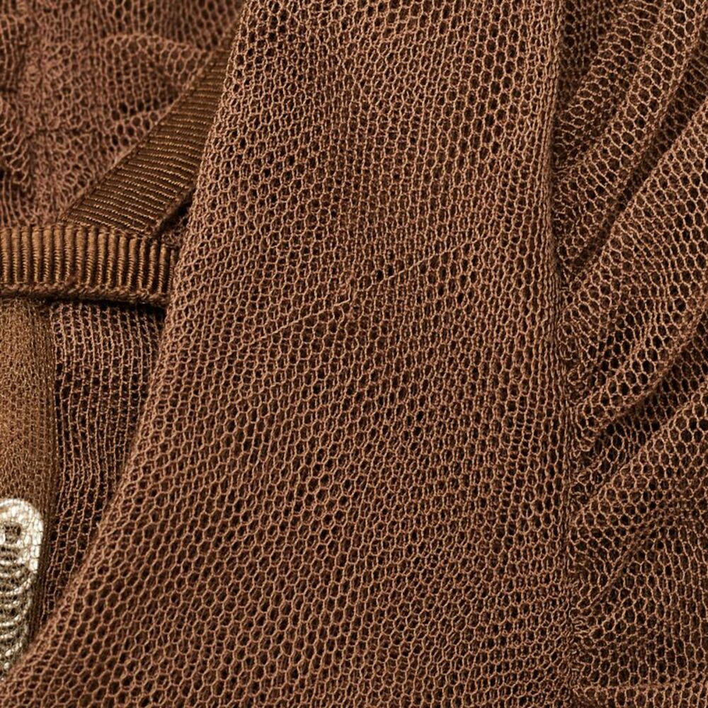 Dolce & Gabbana Brown Tulle Ruched Long Dress L - Picture 6 of 7
